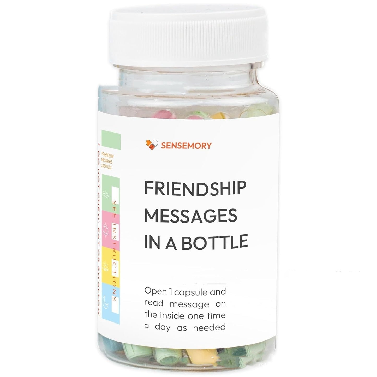 Messages d'amour dans une bouteille pour une relation à distance, capsule d'amour pré-écrite, cadeau en pot.