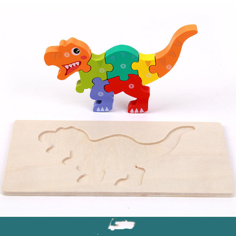 Jouets éducatifs pour enfants Montessori en bois tridimensionnel