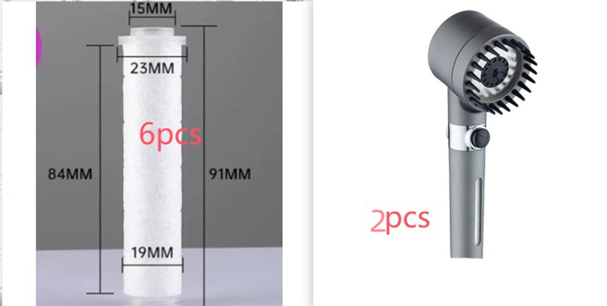 Pommeau de douche à 3 modes, pommeau de douche haute pression, filtre portable, robinet à effet pluie, salle de bain, baignoire, maison, accessoires innovants