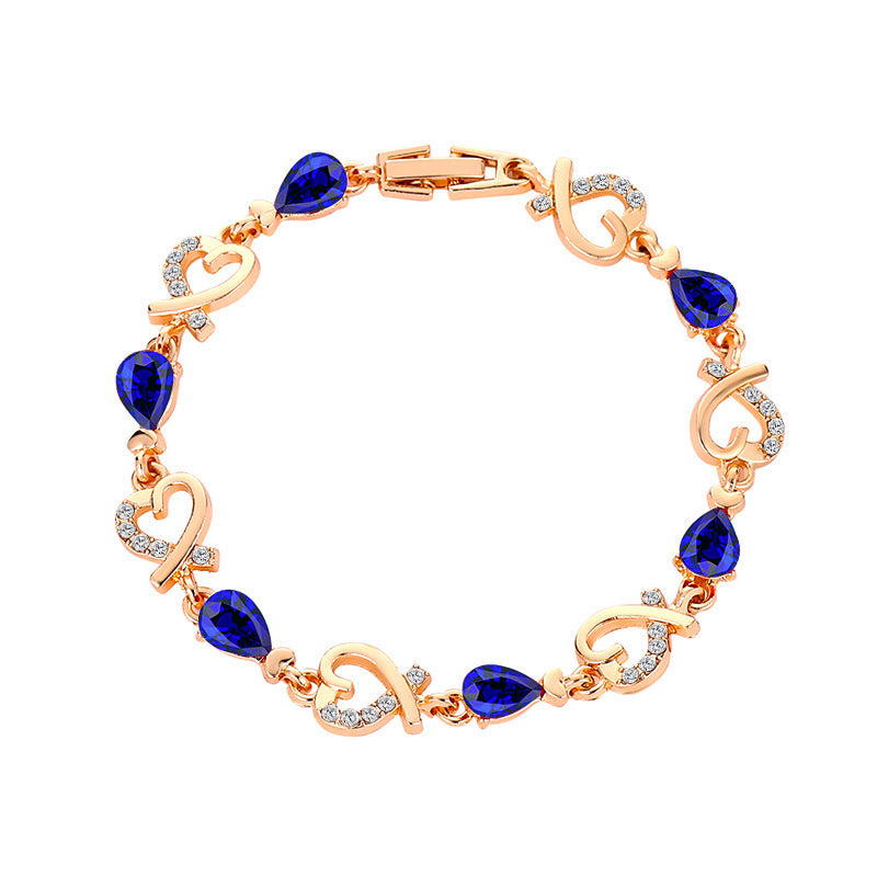 Bracelet en cristal strass, bijoux cadeau pour femme