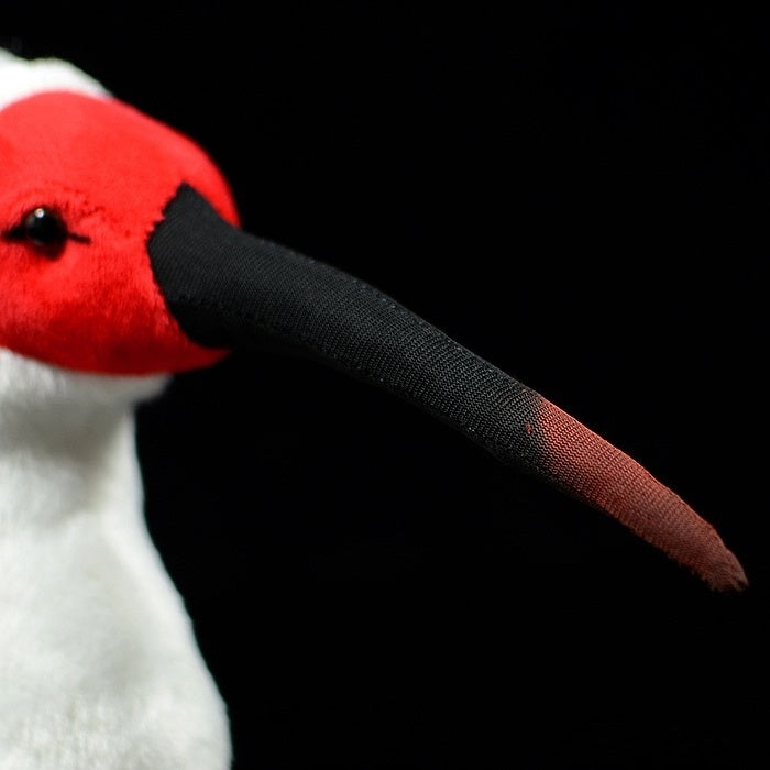 Poupée en peluche ibis chinois à crête, modèle de jouet, cadeau