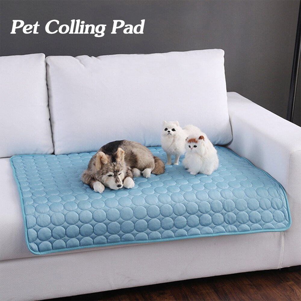 Coussin de refroidissement en soie pour animaux de compagnie