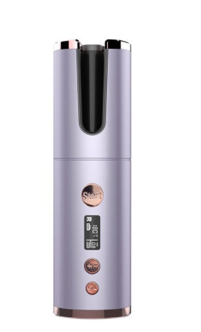 Fer à friser sans fil rechargeable, appareil à friser électrique, entièrement automatique, rotatif et portable pour coiffeur.