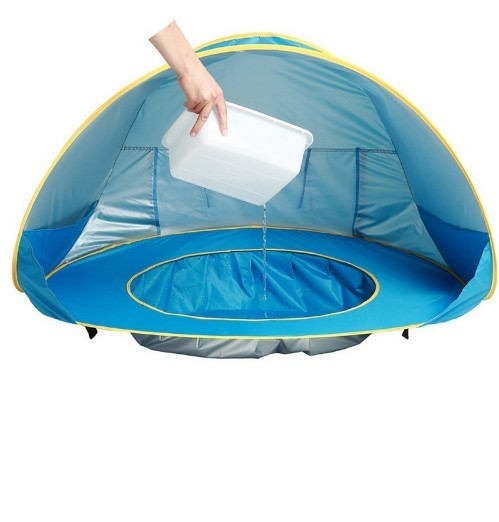 Tente de plage pour bébé, tente de camping extérieure pour enfants, facile à plier, imperméable, auvent de soleil, tente protégeant des UV.