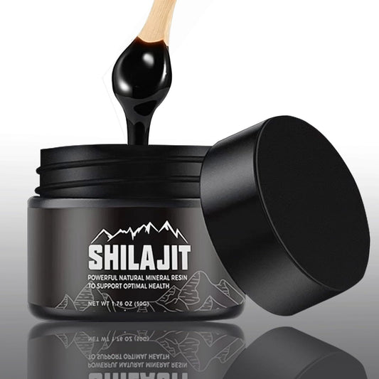 Shilajit Pure Himalayan 50 grammes de résine de Shilajit biologique naturelle, supplément de Shilajit de qualité or pour hommes et femmes avec 80 oligo-éléments et acide fulvique pour l'énergie et le soutien immunitaire