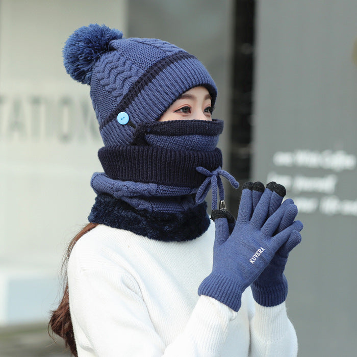 Masque bavoir épais en velours Plus