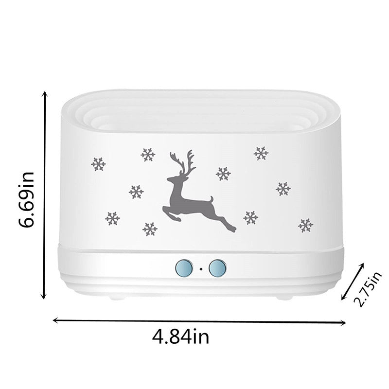 Diffuseur d'humidificateur Elk Flame silencieux, lampe d'atmosphère pour la maison, décorations de Noël pour la maison.