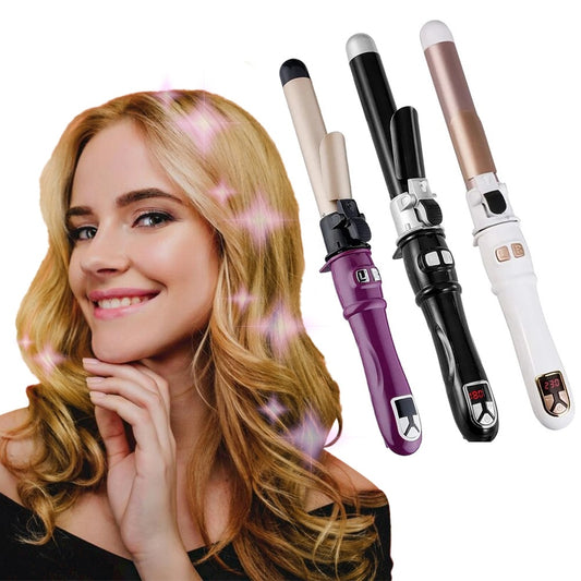 Fer à friser automatique Otating Curling Iron, appareil de coiffure à chaleur instantanée de 30 secondes, boucleur de cheveux automatique.