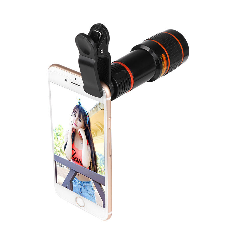 Objectif de caméra télescopique rétractable à clip pour téléphone mobile Zoom pour Galaxy S3 S4 S5 S6 S7 Edge