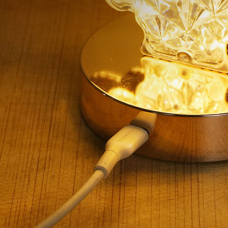 Petite lampe de nuit créative à chargement tactile tricolore pour décoration d'intérieur