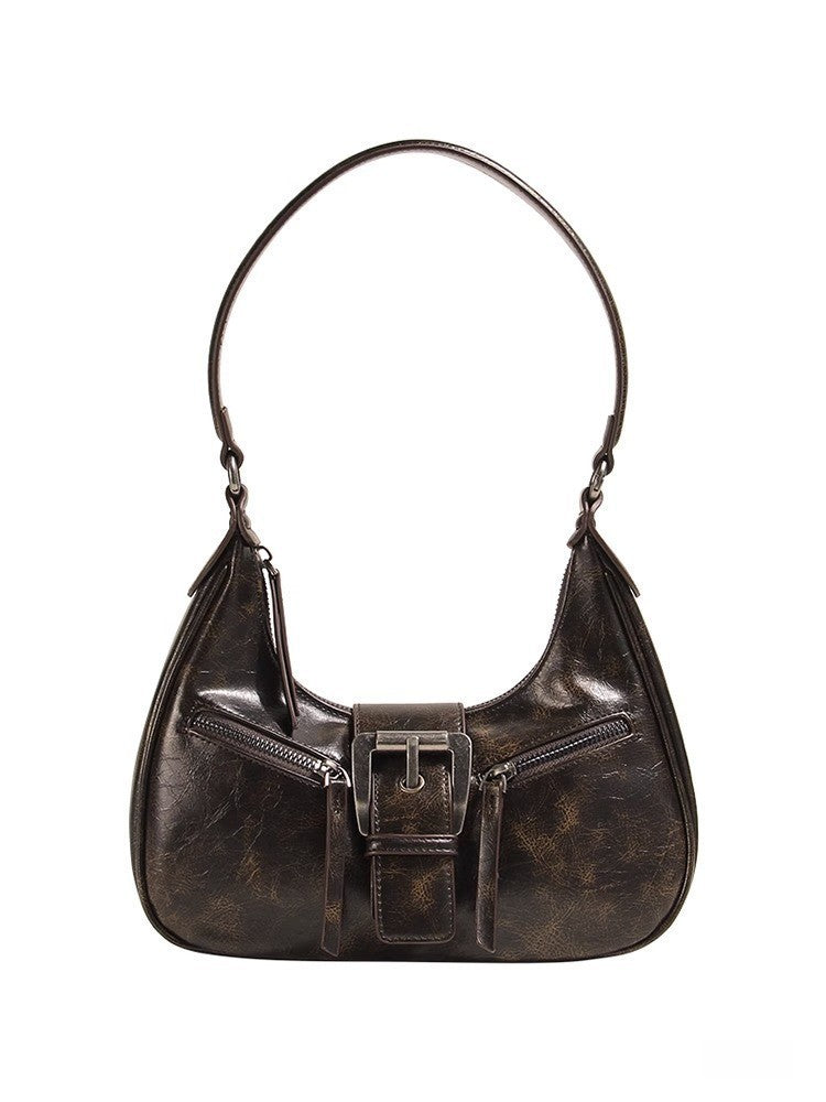 Sac à bandoulière rétro pour femme, sac à bandoulière Crescent