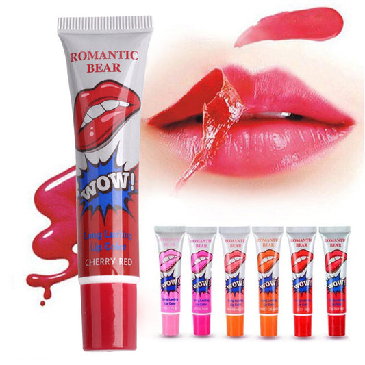 Rouge à lèvres liquide pelable waterproof en 6 couleurs étonnantes, brillant à lèvres longue tenue, masque hydratant, maquillage, tirage de peluches sur les lèvres, cosmétique.