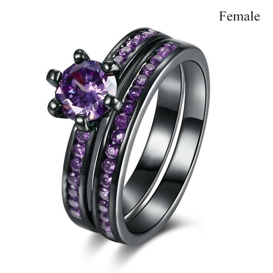 Bague pourpre pour amoureux