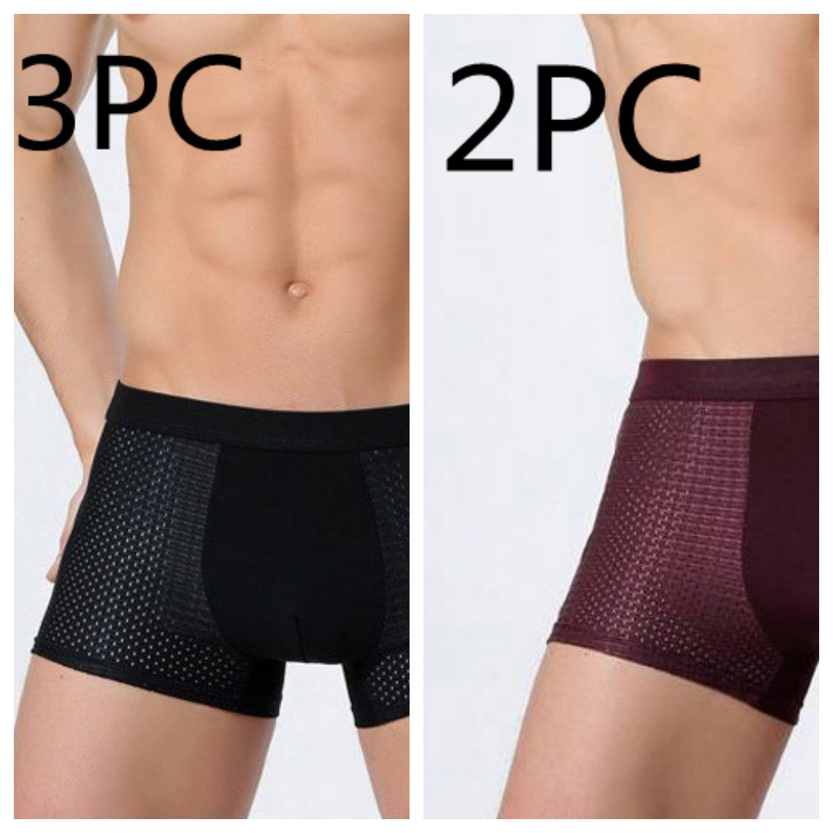 Boxer en maille de sous-vêtements pour hommes en soie glacée