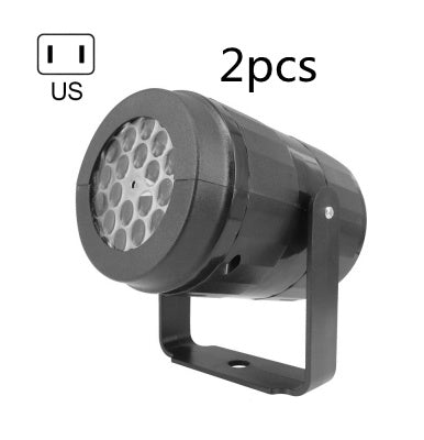 Lumières de fête de Noël, projecteur de flocons de neige, lumière LED, lumière de scène, motif de Noël tournant, éclairage de vacances en extérieur, décoration de jardin pour Noël.