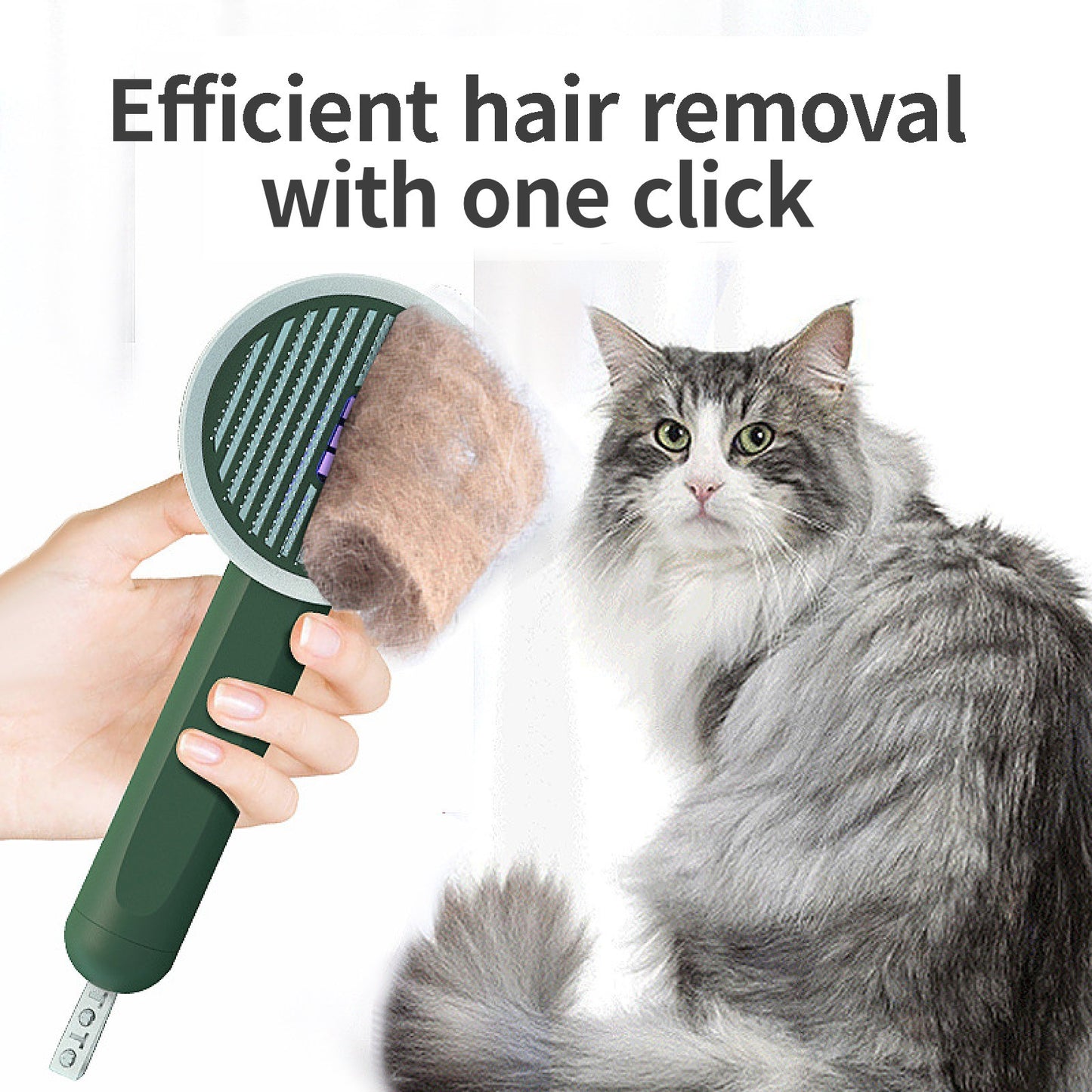 Peigne stérilisant germicide pour animaux de compagnie, rechargeable par USB, brosse automatique pour l'élimination des poils de chat et de chien, outil de toilettage à flotter.