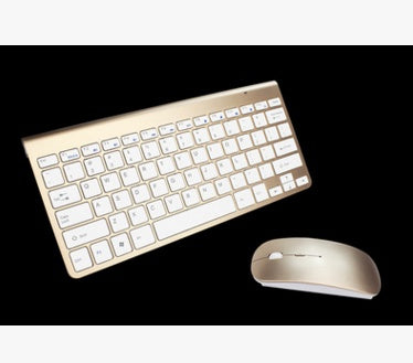 Clavier et souris sans fil 2.4G, ensemble de clavier et souris mini portable pour ordinateur portable, Mac, PC de bureau, télévision intelligente, PS4.