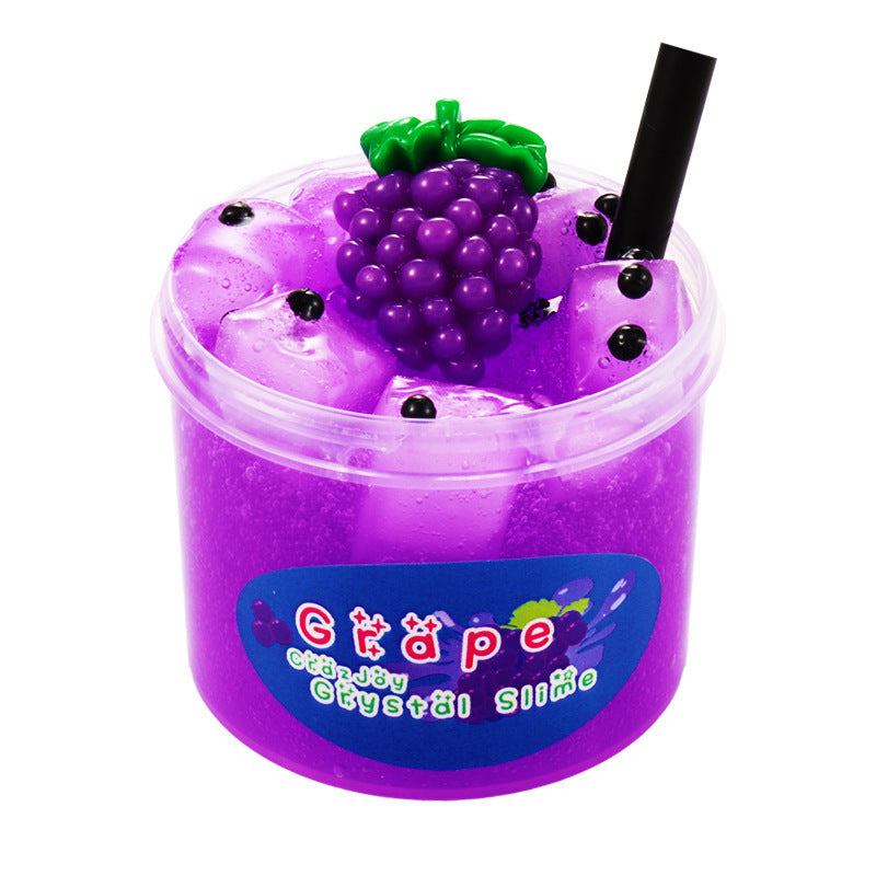 70ml AMZ Vente Chaude Gelée Noix de Coco Viande Bave Tête de Vache Colle Coloré Argile Cristal Boue Fruit Slime Jouet Boue