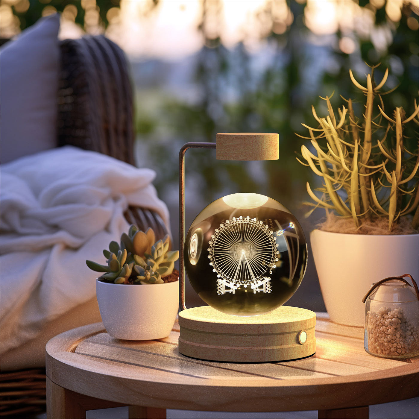 Lampe de chevet à lumière nocturne intérieure en forme de dinosaure cosmique à boule de cristal, alimentation USB, lumière chaude, cadeau d'anniversaire.