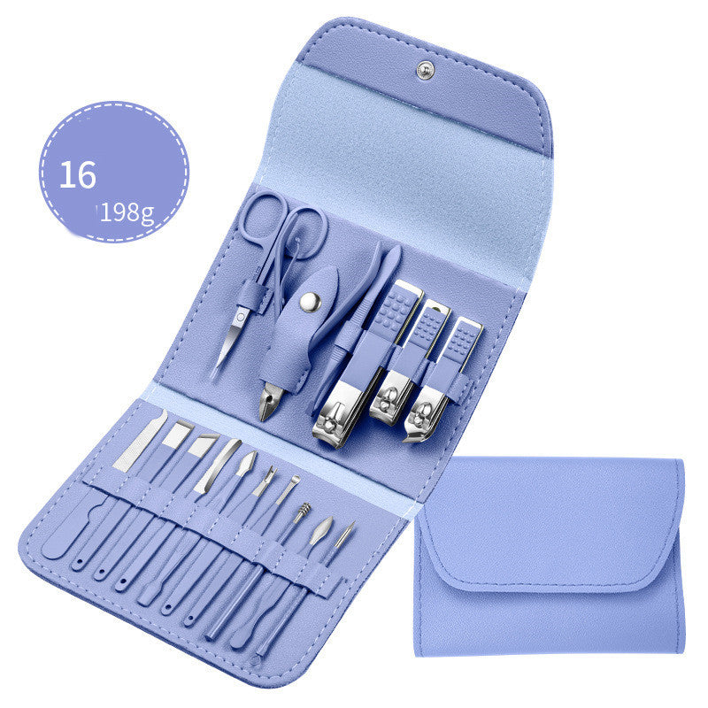 Set de ciseaux professionnels, coupe-ongles, cuillère auriculaire, pinces à peau morte, pinces à ongles, couteau de pédicure, taille-ongles.