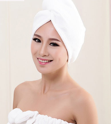 Bonnet de sèche-cheveux pour femme, serviette absorbante pour cheveux secs