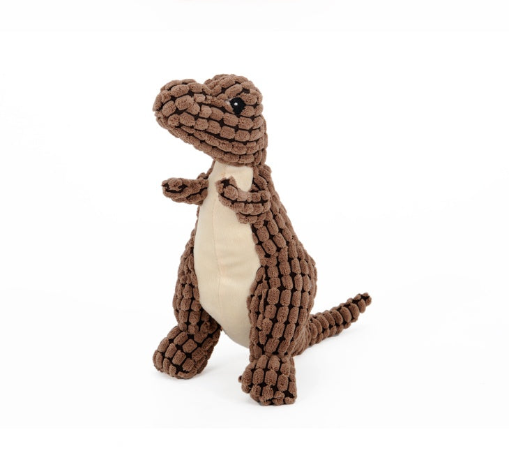 Jouets pour animaux de compagnie dinosaures, jouets interactifs pour chiens géants, jouets à mâcher pour grands chiens, jouets en peluche pour chihuahuas avec rembourrage et siffleurs.