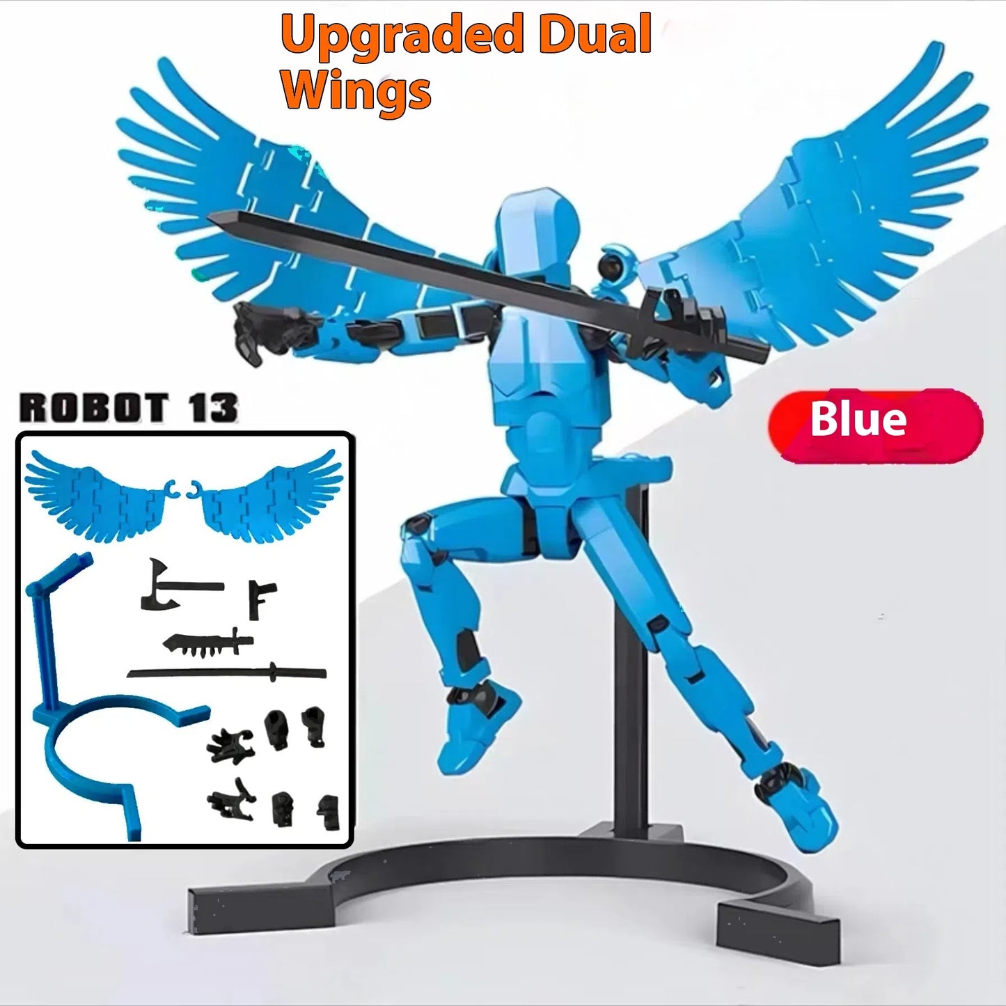 Robot mannequin d'action multi-articulé et transformable, imprimé en 3D, en vente chaude, modèle de poupée pour enfants.