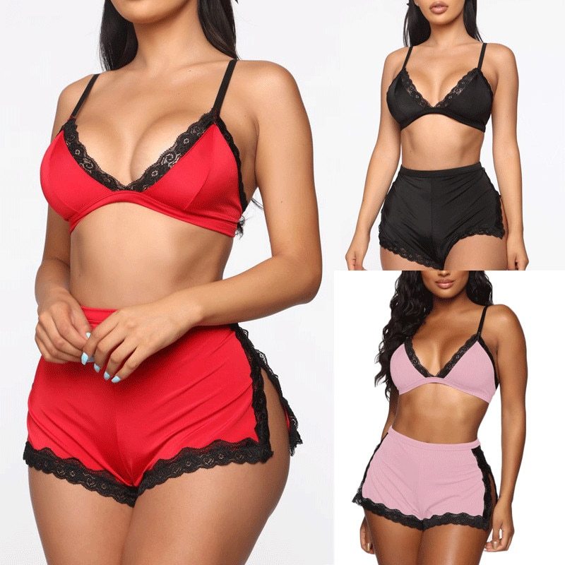 Femmes Sexy Vêtements de nuit Lingerie Dentelle Soutien-gorge