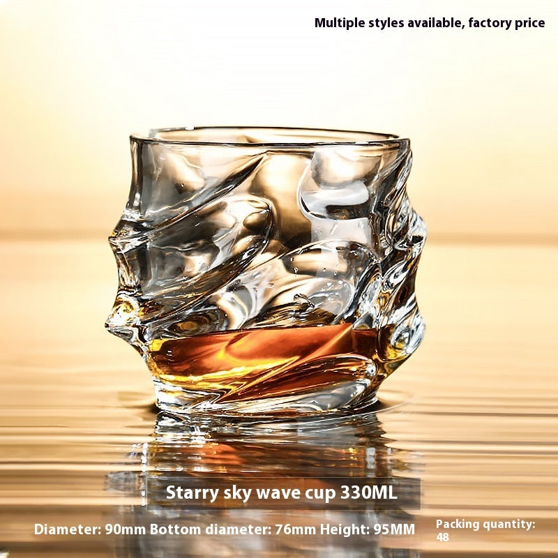 Verre à whisky en cristal, verre à bière, verre à whisky, verre à vin épais, coffret cadeau, vente en gros