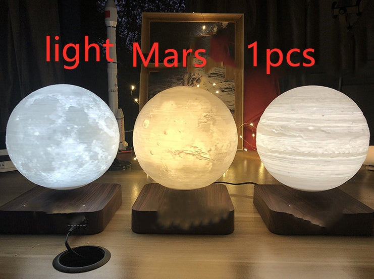 Lampe de table à lévitation magnétique Lumière de lune Imprimante 3D Planète Lumière de nuit