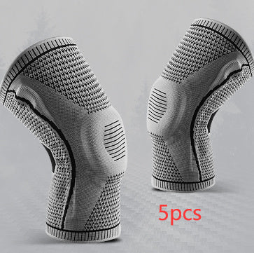 Genouillères pour le sport, protection de la patella en silicone à ressort.