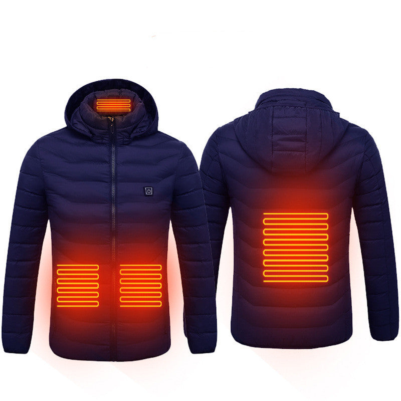 Nouvelle veste chauffante manteau USB veste électrique manteau en coton chauffage vêtements thermiques gilet chauffant vêtements pour hommes hiver