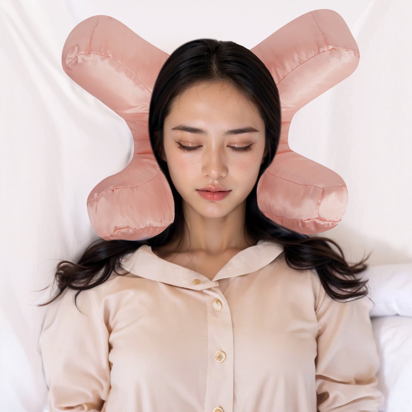 Oreiller de massage pour dormir sur le côté, oreiller de beauté pour dormir sur le côté, oreiller de massage anti-rides pour dormir sur le côté