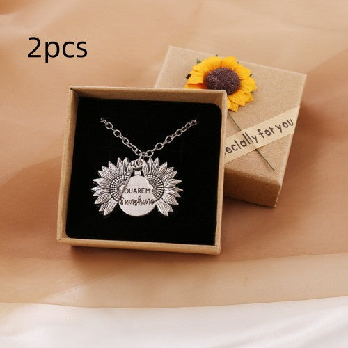 Collier Tournesol Tu Es Mon Soleil Femme Homme