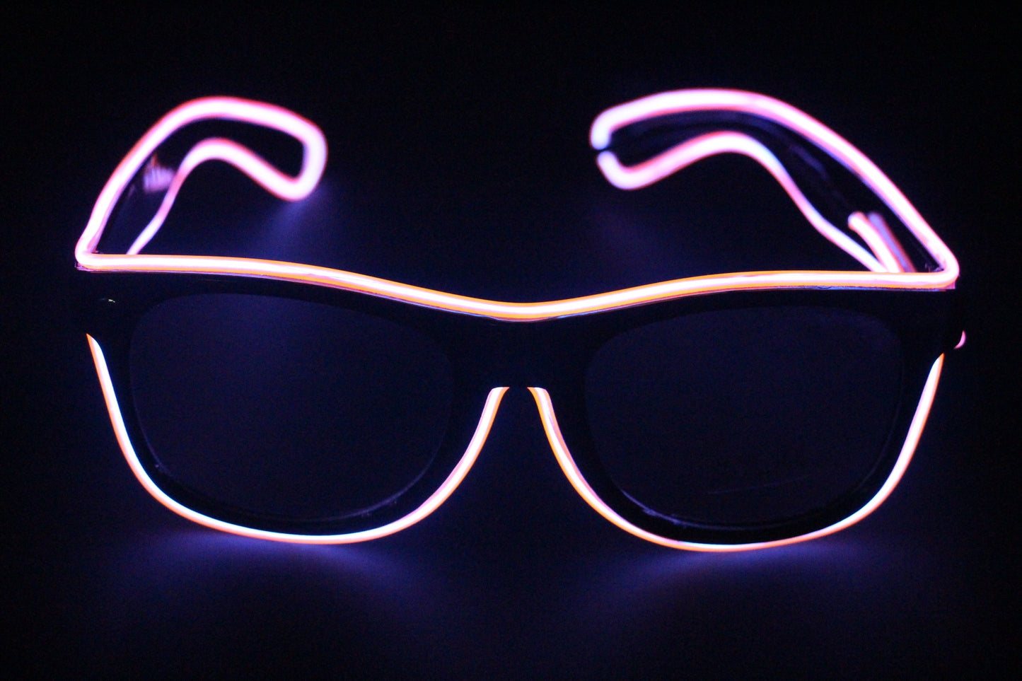 Lunettes LED clignotantes à 7 couleurs avec fil EL, éclairage décoratif de fête, cadeau classique, lumière vive, cadeau de festival