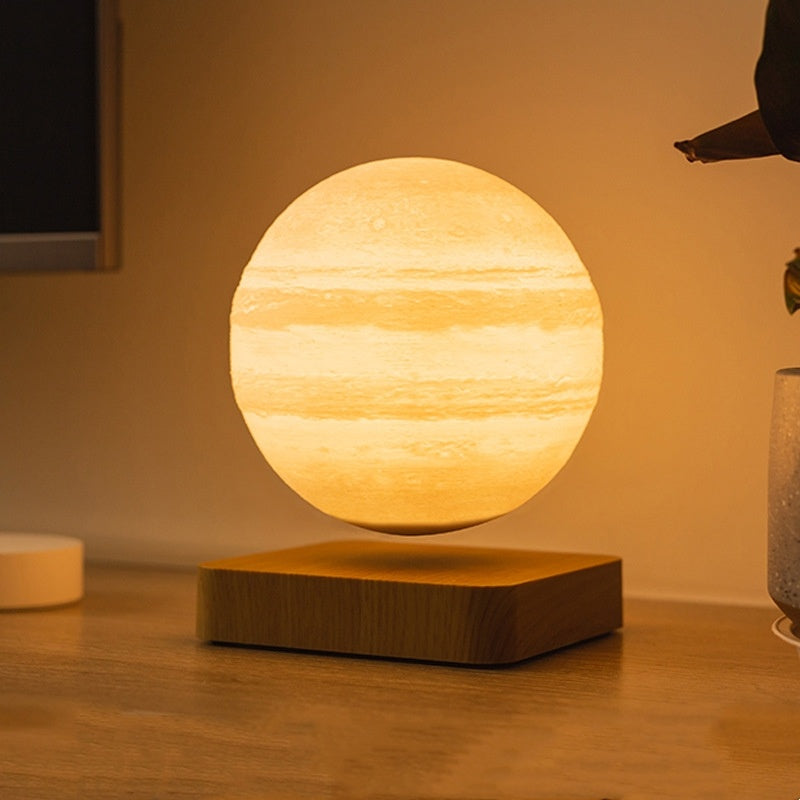 Lampe de table à lévitation magnétique Lumière de lune Imprimante 3D Planète Lumière de nuit