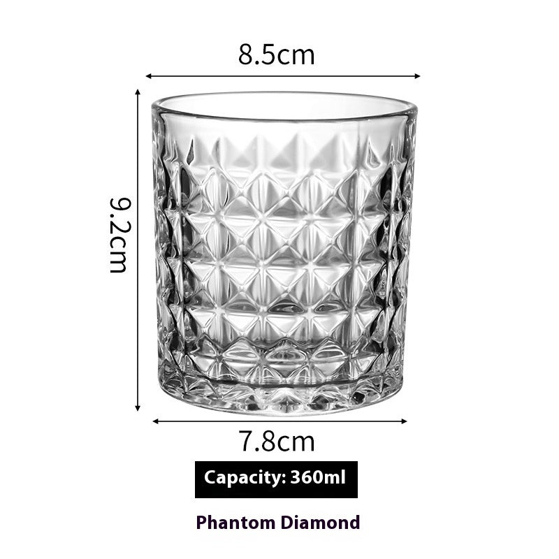 Verre à whisky en cristal, verre à bière, verre à whisky, verre à vin épais, coffret cadeau, vente en gros