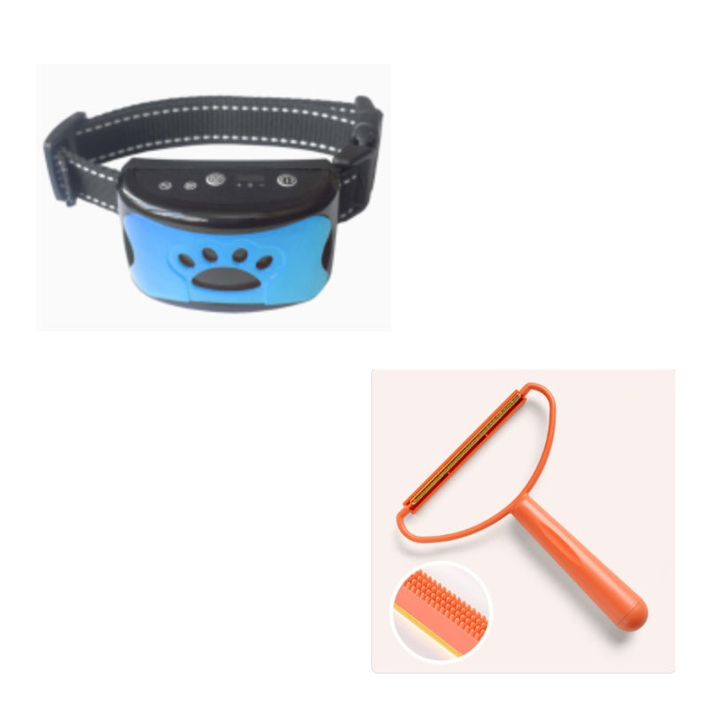 Collier de dressage pour chien étanche, électrique, télécommande pour animaux de compagnie, rechargeable, entraîneur de chiens, dispositif anti-aboiement avec choc, vibration et son.