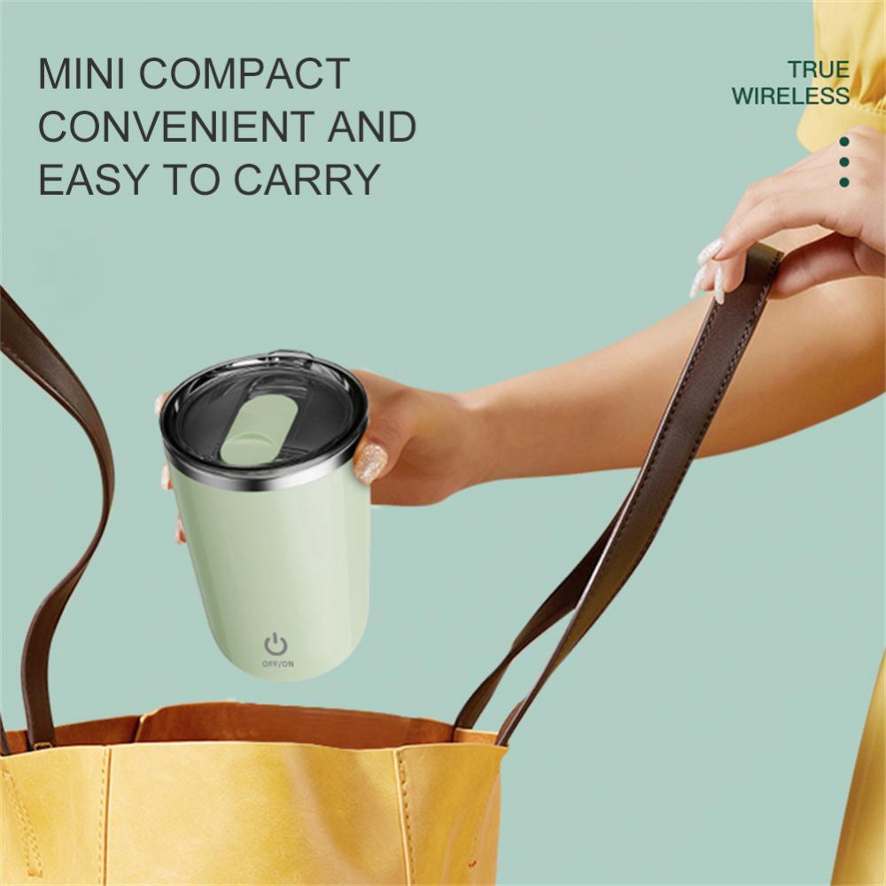 Tasse automatique de mélange auto-mélangeante de 350 ml, tasse électrique en acier inoxydable pour café, lait, jus, tasse de mélange, tasse tournante paresseuse, tasse à mélange magnétique, gadgets de cuisine.