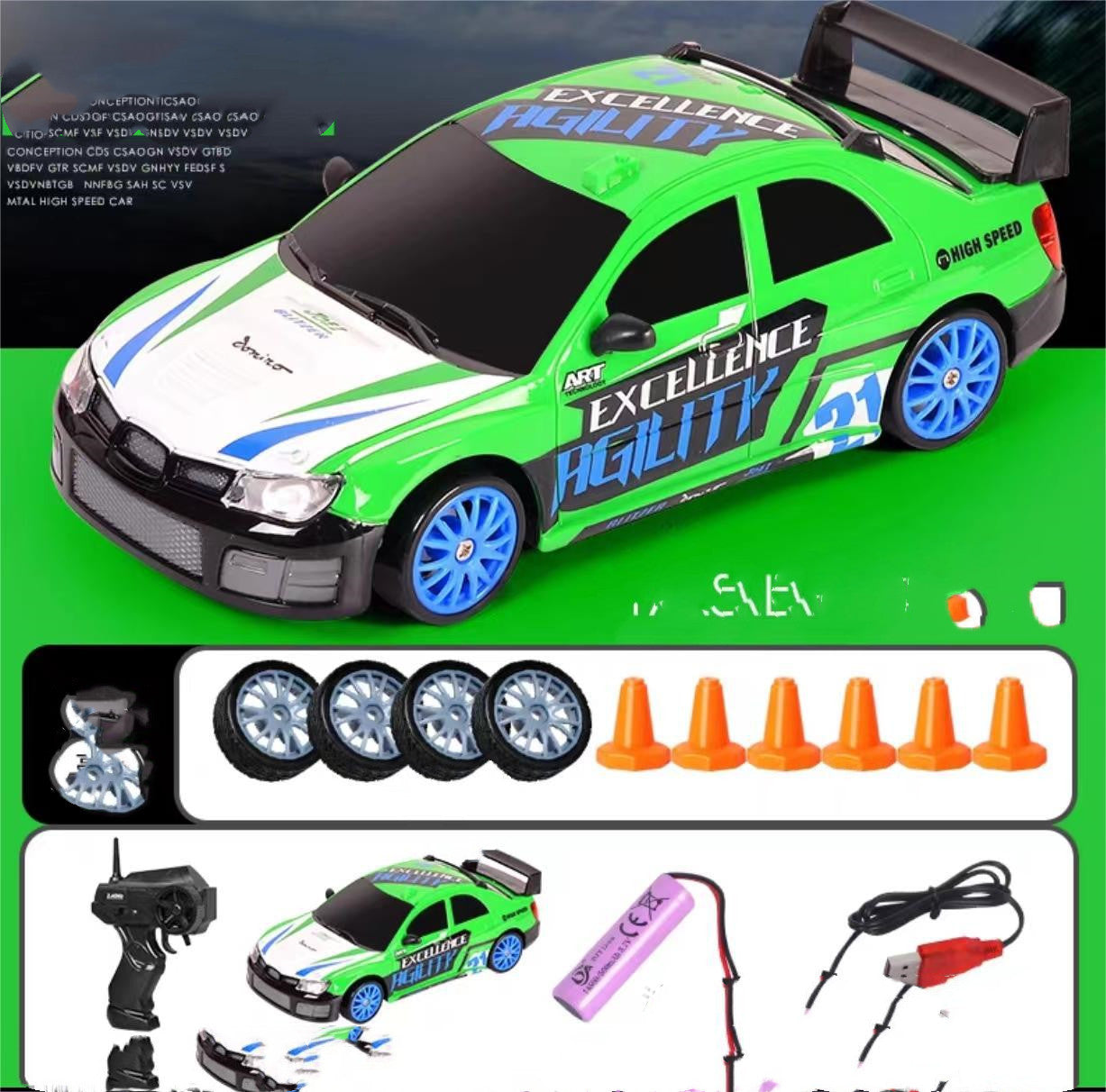 Voiture télécommandée de dérive 2.4G 4WD, modèle GTR AE86, jouet de voiture de course RC pour enfants, cadeaux de Noël.