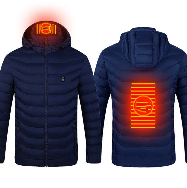 Nouvelle veste chauffante manteau USB veste électrique manteau en coton chauffage vêtements thermiques gilet chauffant vêtements pour hommes hiver