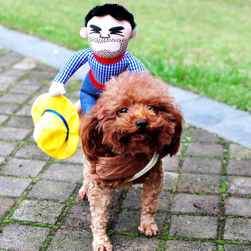 Costume d'Halloween pour animaux de compagnie, vêtements amusants pour chiens, costume de cosplay ajustable pour chiens, costume effrayant pour fêtes et rassemblements.