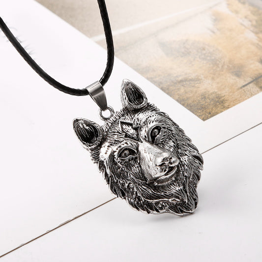 Collier totem animal rétro européen et américain