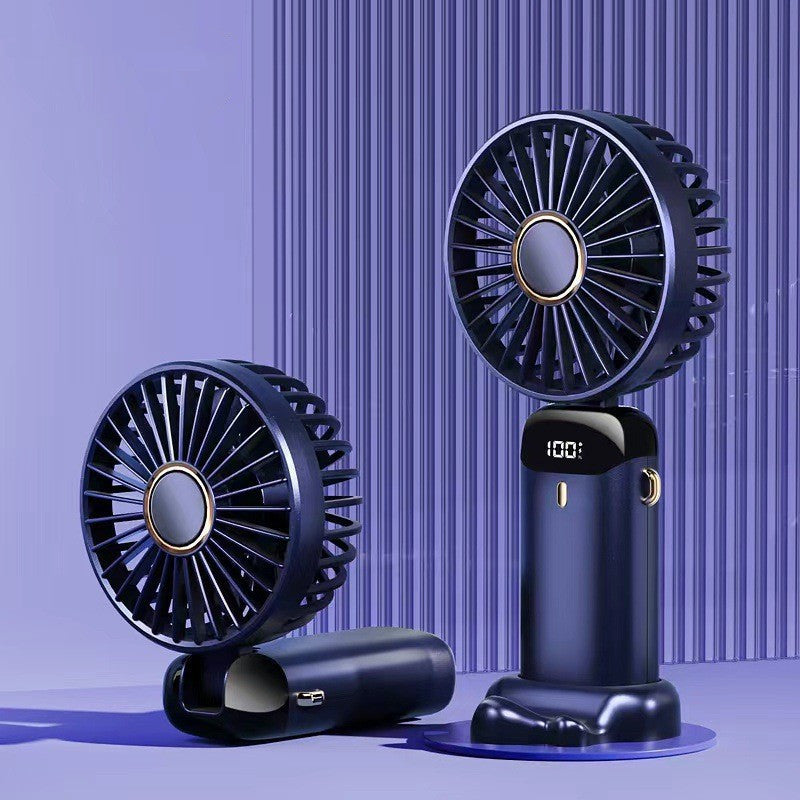 Mini ventilateur électrique portable rechargeable par USB, pliable, à suspendre au cou, ventilateur d'extérieur, refroidisseur d'air puissant et réglable à 5 vitesses