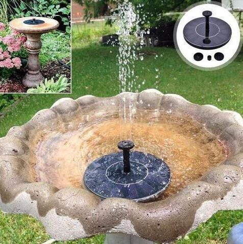 Fontaine flottante miniature de jardin à mercure solaire