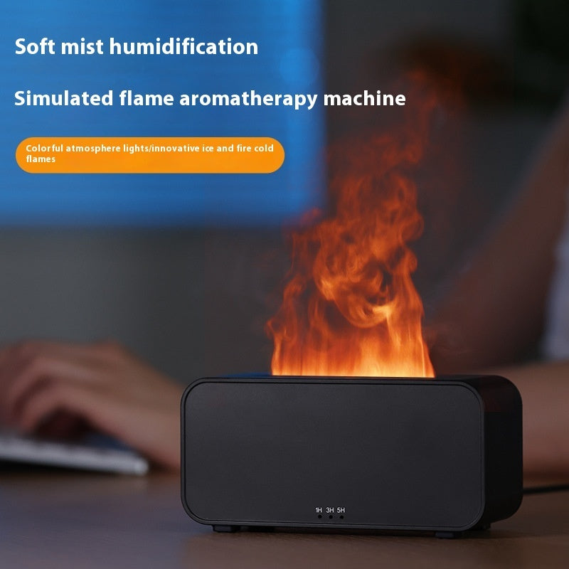 Simulation de temps diffuseur d'arôme USB humidificateur de flamme domestique machine d'aromathérapie pulvérisateur d'air humidificateur diffuseur de flamme