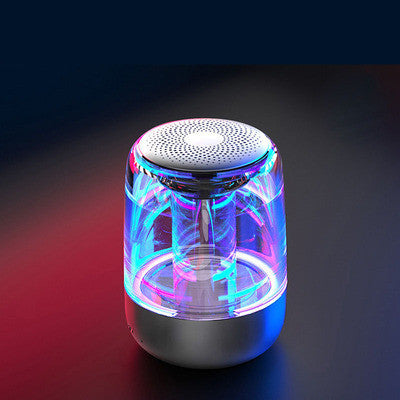 Haut-parleur portable Bluetooth colonne haut-parleur Bluetooth sans fil puissant avec radio et lumière LED de couleur variable.