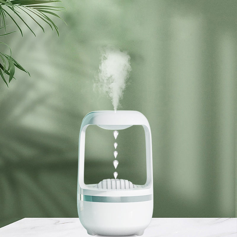 Humidificateur anti-gravité à goutte d'eau, machine d'aromathérapie à retour arrière, grande capacité, silencieuse, brouillard épais, pulvérisateur domestique pour bureau et chambre.