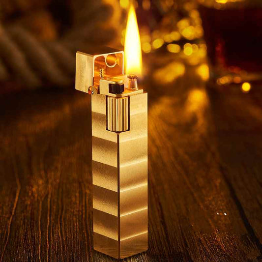 Briquet à kérosène vintage en cuivre pur, cadeau pour homme