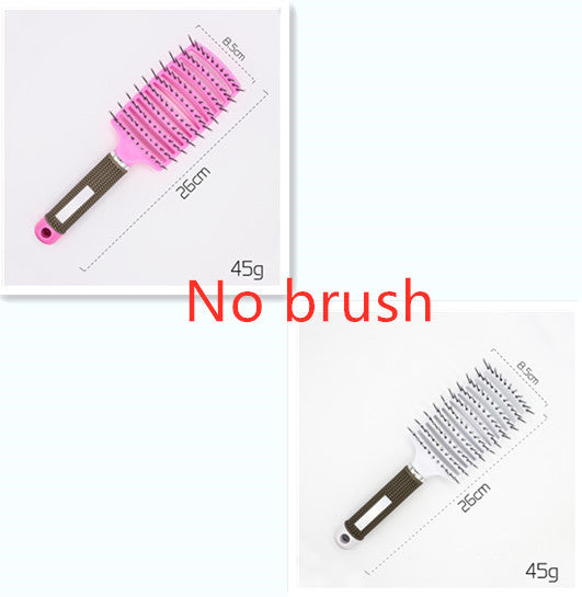 Brosse à cheveux Anti Klit Brushy Haarborstel pour femmes, brosse démêlante, poils en nylon, massage du cuir chevelu, brosse à teaser.